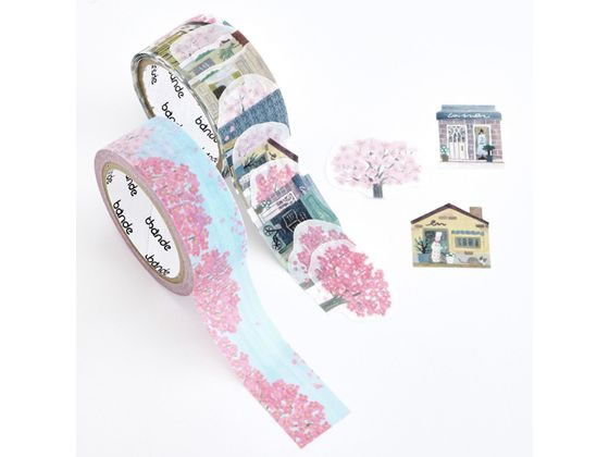 bande マスキングロールステッカー さくらの散歩道 BDA778 1ｾｯﾄ（ご注文単位1ｾｯﾄ）【直送品】