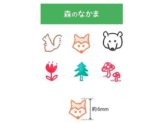 こどものかお ポチッとPick! 森のなかま 1802-012 1個(ご注文単位1個)【直送品】