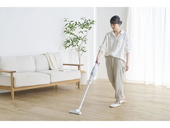 アイリスオーヤマ 充電式サイクロンスティッククリーナー ホワイト SCD-220-W 1台(ご注文単位1台)【直送品】