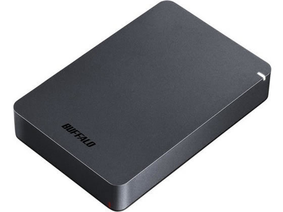 バッファロー 耐衝撃ポータブルHDD 4TB ブラック 1台（ご注文単位1台）【直送品】