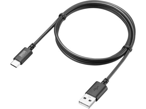 サンワサプライ USB 2.0 Type-Cケーブル(1m・ブラック) KU-CA10BK 1本（ご注文単位1本）【直送品】