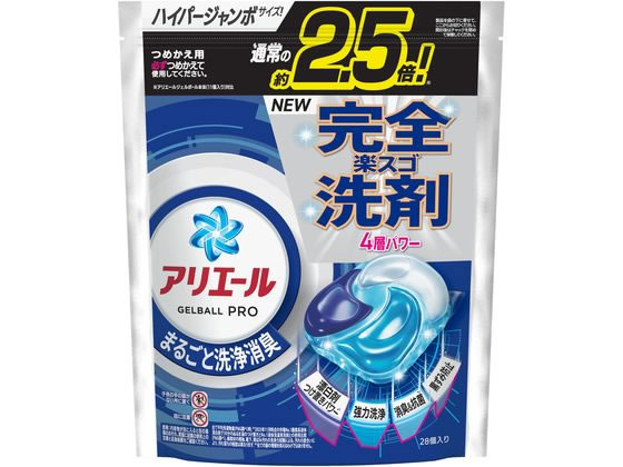 P&G アリエールジェルボールプロ 替 ハイパージャンボ 28個 1袋（ご注文単位1袋）【直送品】