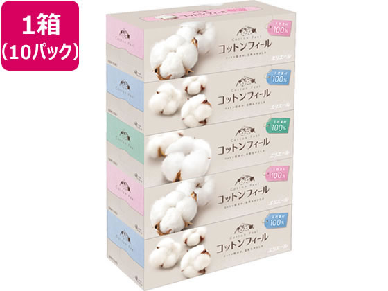 大王製紙 エリエール コットンフィールティッシュ 150W5P×10パック 1箱(ご注文単位1箱)【直送品】