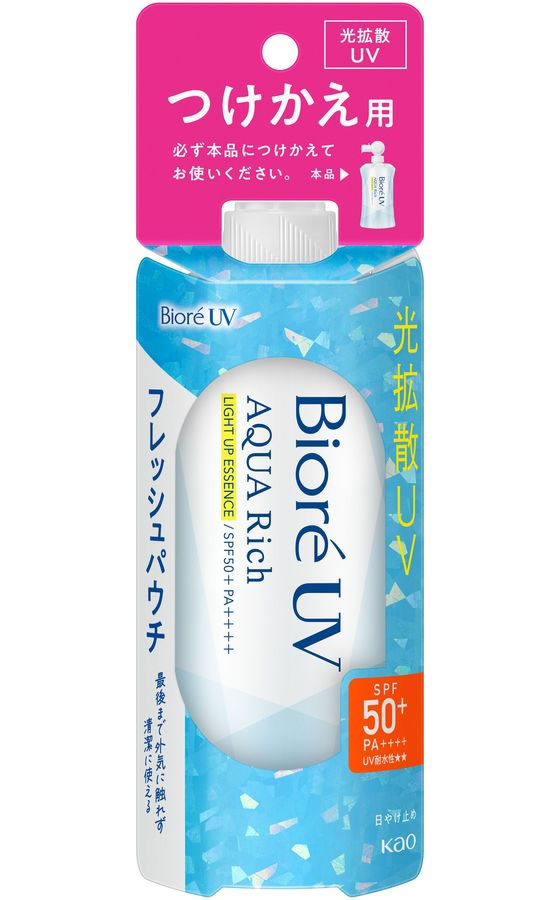 KAO ビオレUVアクアリッチ ライトアップエッセンス フレッシュパウチ 120g 替え 1個(ご注文単位1個)【直送品】