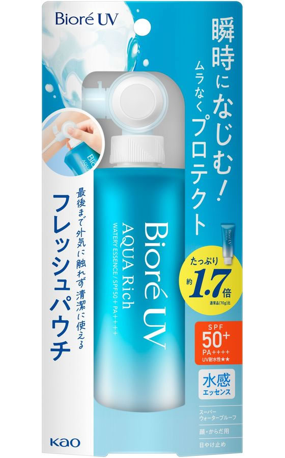 KAO ビオレUVアクアリッチ ウォータリーエッセンス フレッシュパウチ 120g 1個(ご注文単位1個)【直送品】