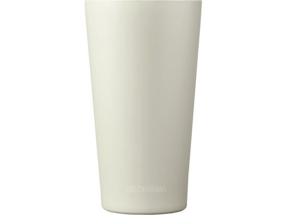 アイリスオーヤマ ステンレスタンブラー 360ml ホワイト ST-360 1個（ご注文単位1個）【直送品】