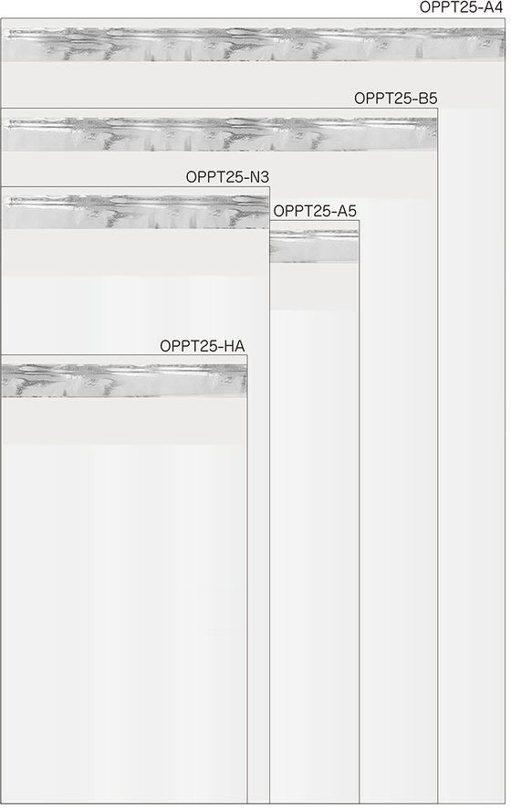 今村紙工 OPP袋 シールあり A4サイズ 0.025mm厚 透明 100枚 1パック(ご注文単位1パック)【直送品】