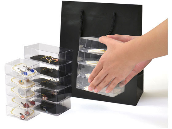 オリジナルワークス 透明ボックス S(55×55×25) 50枚 50-150 1セット(ご注文単位1セット)【直送品】