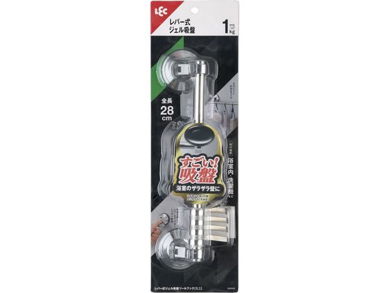 レック レバー式ジェル吸盤ツールフック(ミニ) B00559 1個(ご注文単位1個)【直送品】