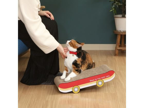不二貿易 猫の爪とぎ スケボー 54227 1個(ご注文単位1個)【直送品】