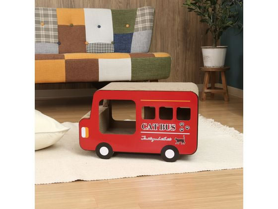 不二貿易 猫の爪とぎ ロンドンバス 54226 1個(ご注文単位1個)【直送品】