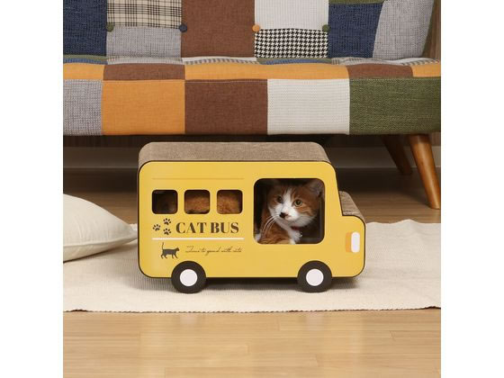 不二貿易 猫の爪とぎ ロンドンバス 54226 1個(ご注文単位1個)【直送品】