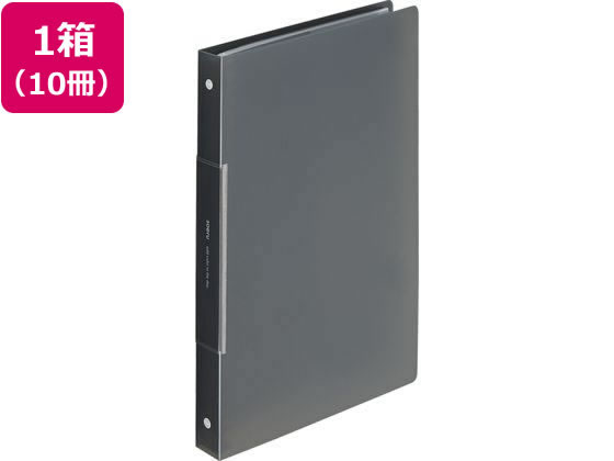 リヒトラブ soeru クリヤーブック A4ポケット交換30穴スモークブラック10冊 1箱(ご注文単位1箱)【直送品】