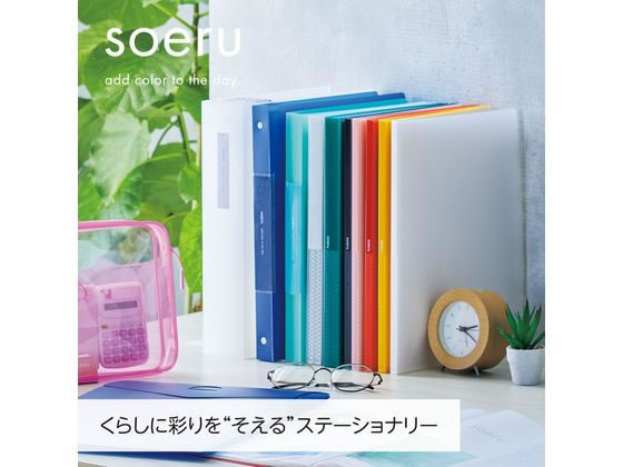 リヒトラブ soeru クリヤーブック A4 ポケット交換30穴フロストクリヤー10冊 1箱(ご注文単位1箱)【直送品】