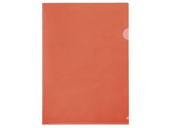 スマートバリュー カラークリアーホルダー A4 赤 20枚 D611J-RD 1ﾊﾟｯｸ（ご注文単位1ﾊﾟｯｸ）【直送品】