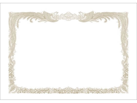 ササガワ ミニ賞状用紙 B6判 縦書用 100枚 10-1640 1箱（ご注文単位1箱）【直送品】