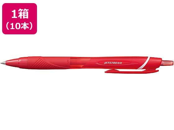 三菱鉛筆 ジェットストリーム カラーインク 0.7mm 赤 10本 1箱(ご注文単位1箱)【直送品】