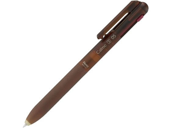 ぺんてる 3色 Calme カルム 0.5mm ブラウン軸 BXAC35L5 1本(ご注文単位1本)【直送品】