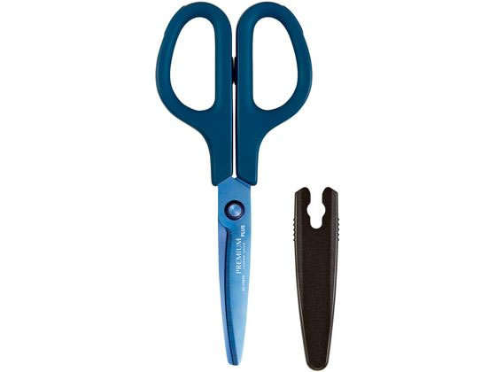 プラス はさみ フィットカットカーブ プレミアムチタン ネイビー SC-175STN 1本（ご注文単位1本）【直送品】