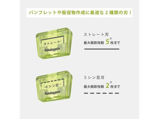 ナカバヤシ スライドカッタースリムA4用替え刃(2種入り) NSC-SH1 1個（ご注文単位1個）【直送品】