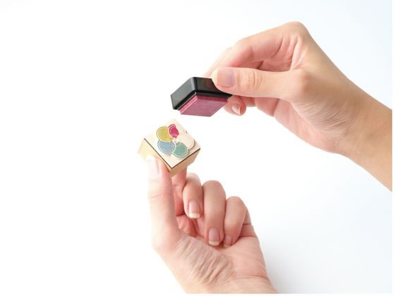 シヤチハタ いろもよう 光彩 わらべ 藤色 HAC-S1G-PV 1個（ご注文単位1個）【直送品】