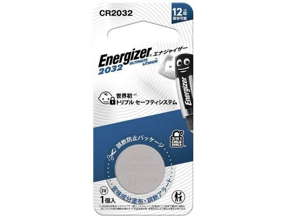 エナジャイザー リチウムコイン電池CR2032 1個パック CR2032J1P 1ﾊﾟｯｸ（ご注文単位1ﾊﾟｯｸ）【直送品】