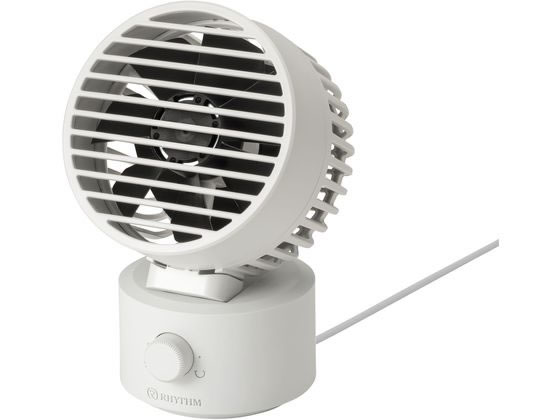 リズム 首振り2重反転ミニファン SilkyWindMiniライトグレー 1個（ご注文単位1個）【直送品】
