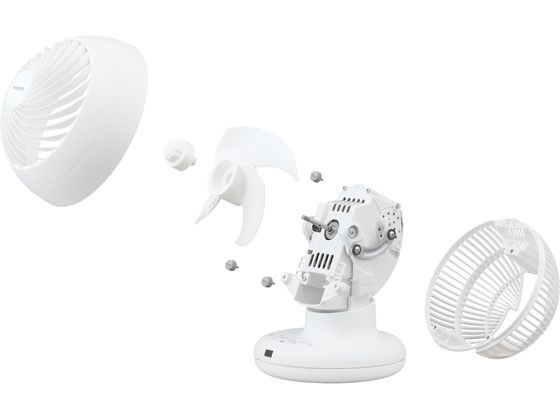 アイリスオーヤマ ACボール型サーキュレーター ホワイト 1台(ご注文単位1台)【直送品】