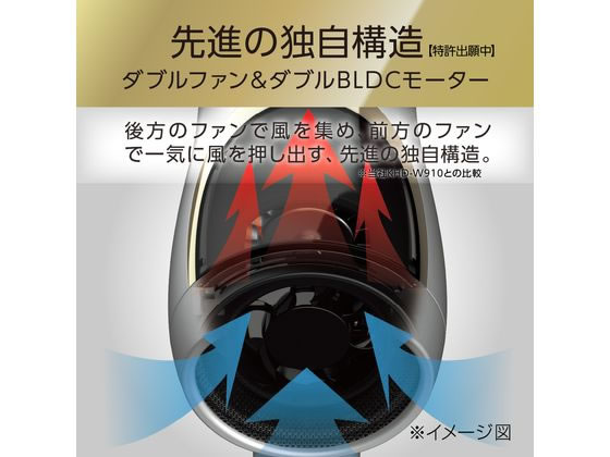 KOIZUMI BLDCダブルファンドライヤー KHDW990W 1台(ご注文単位1台)【直送品】