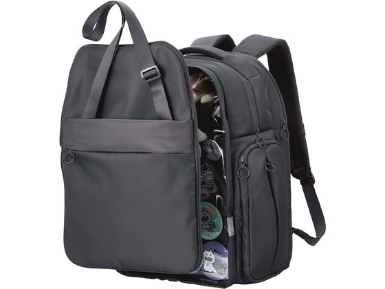 エレコム 推しごとバックパック Lサイズ ブラック BM-OGBP02LBK 1個（ご注文単位1個）【直送品】