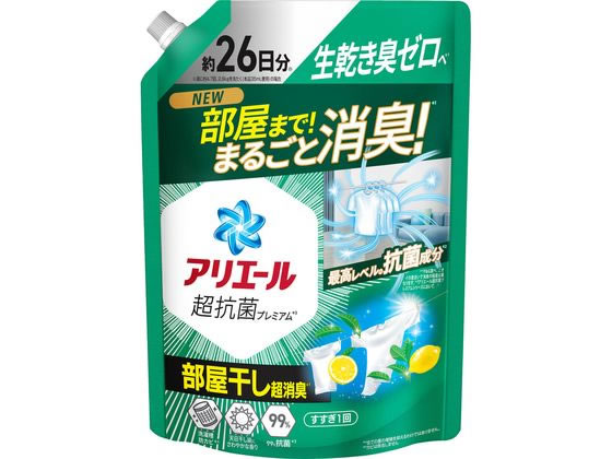 P&G アリエールジェル 部屋干し 詰替 超特大サイズ 625g 1個（ご注文単位1個）【直送品】