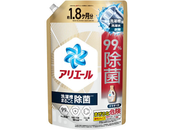 P&G アリエールジェル 除菌 詰替 ウルトラジャンボ 1.4kg 1個（ご注文単位1個）【直送品】