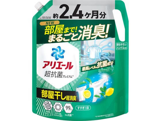 P&G アリエールジェル 部屋干し 詰替 超ウルトラジャンボ 1.72kg 1個（ご注文単位1個）【直送品】