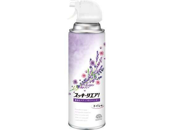 アース製薬 スッキーリエア! トイレ用 ナチュラルラベンダー 350mL 1本(ご注文単位1本)【直送品】