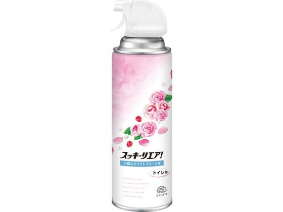 アース製薬 スッキーリエア! トイレ用 ホワイトフローラル 350mL 1本（ご注文単位1本）【直送品】