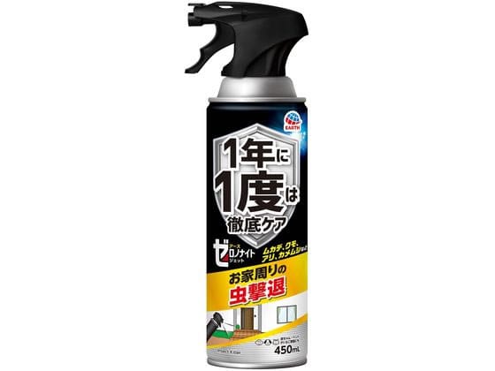 アース製薬 ゼロノナイト イヤな虫用 ジェット 450mL 1本（ご注文単位1本）【直送品】