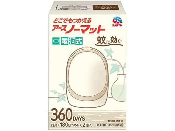 アース製薬 どこでもつかえるアースノーマット 360用セット Wシルバー 1ｾｯﾄ（ご注文単位1ｾｯﾄ）【直送品】