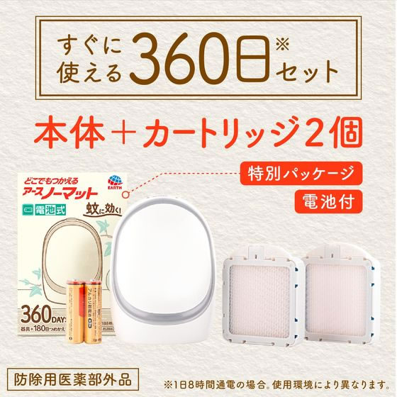 アース製薬 どこでもつかえるアースノーマット 360用セット Wシルバー 1ｾｯﾄ（ご注文単位1ｾｯﾄ）【直送品】