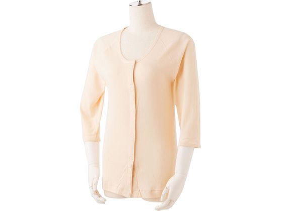 日伸 ワンタッチ式肌着 七分袖 婦人用 ピンク M 1枚（ご注文単位1枚）【直送品】