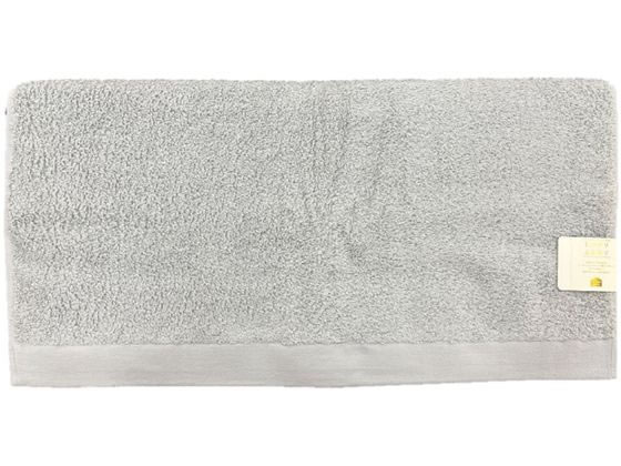 林 テックカラー バスタオル グレー BO438029 1枚（ご注文単位1枚）【直送品】