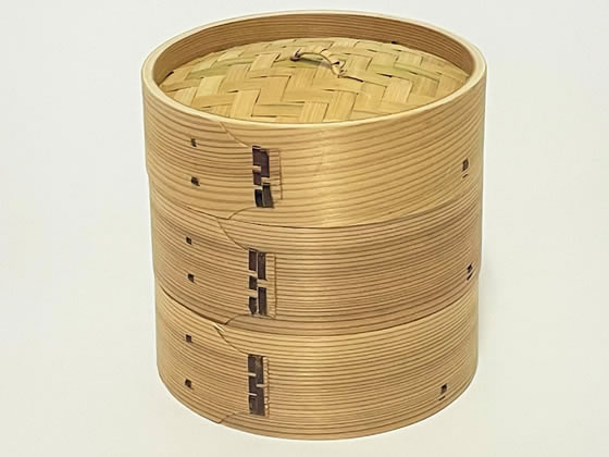 市原木工所 ミニ中華せいろ 2段セット 19cm 1ｾｯﾄ（ご注文単位1ｾｯﾄ）【直送品】