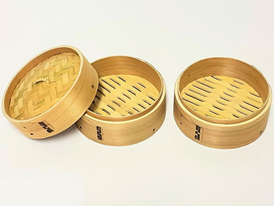 市原木工所 ミニ中華せいろ 2段セット 19cm 1セット(ご注文単位1セット)【直送品】