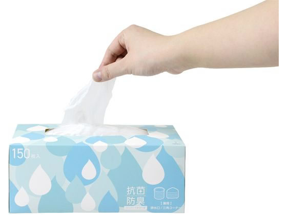 抗菌防臭ストッキング水切り袋BOX 兼用 150枚 SA-208 1箱(ご注文単位1箱)【直送品】