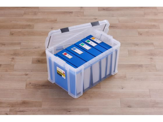 アイリスオーヤマ 密閉バックルコンテナ クリア MBR-45R 1個(ご注文単位1個)【直送品】