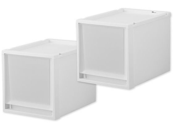 天馬 Fits フィッツケース マルチ 40-30M ホワイトクリア 2個 110015829 1ｾｯﾄ（ご注文単位1ｾｯﾄ）【直送品】