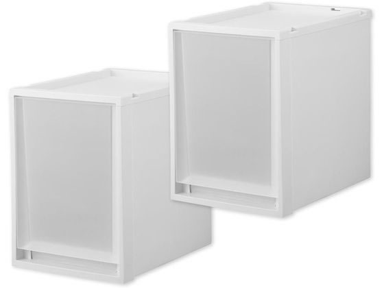 天馬 Fits フィッツケース マルチ 40-30L ホワイトクリア 2個 110015830 1ｾｯﾄ（ご注文単位1ｾｯﾄ）【直送品】