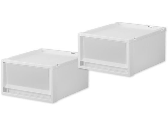 天馬 Fits フィッツケース マルチ 40-35S ホワイトクリア 2個 110015831 1ｾｯﾄ（ご注文単位1ｾｯﾄ）【直送品】