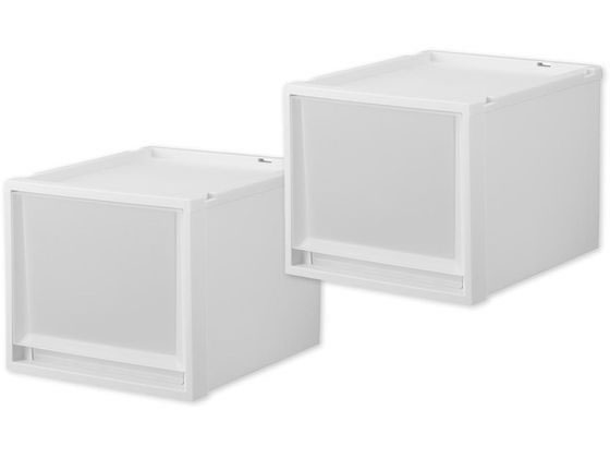 天馬 Fits フィッツケース マルチ 40-35M ホワイトクリア 2個 110015832 1ｾｯﾄ（ご注文単位1ｾｯﾄ）【直送品】