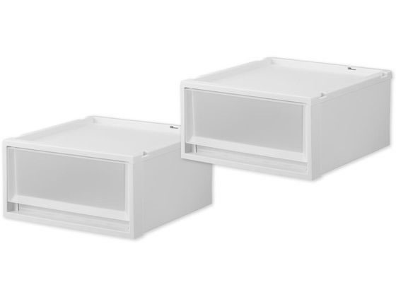 天馬 Fits フィッツケース マルチ 40-40S ホワイトクリア 2個 110015834 1ｾｯﾄ（ご注文単位1ｾｯﾄ）【直送品】