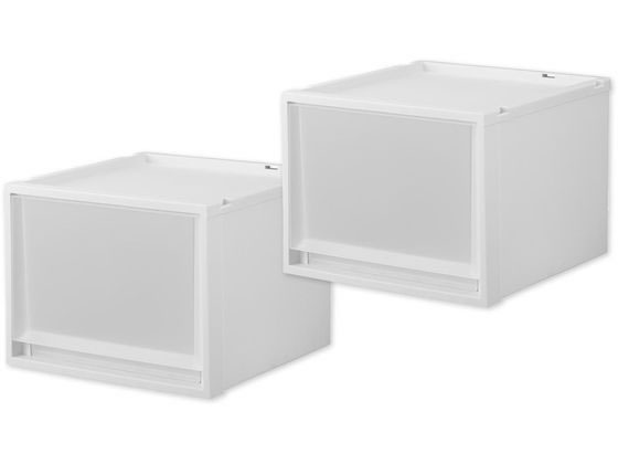 天馬 Fits フィッツケース マルチ 40-40M ホワイトクリア 2個 110015835 1ｾｯﾄ（ご注文単位1ｾｯﾄ）【直送品】